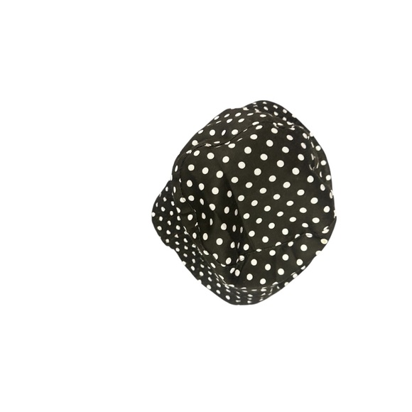 Polka Dot Sun Hat - Black and White - Picture 4 of 5